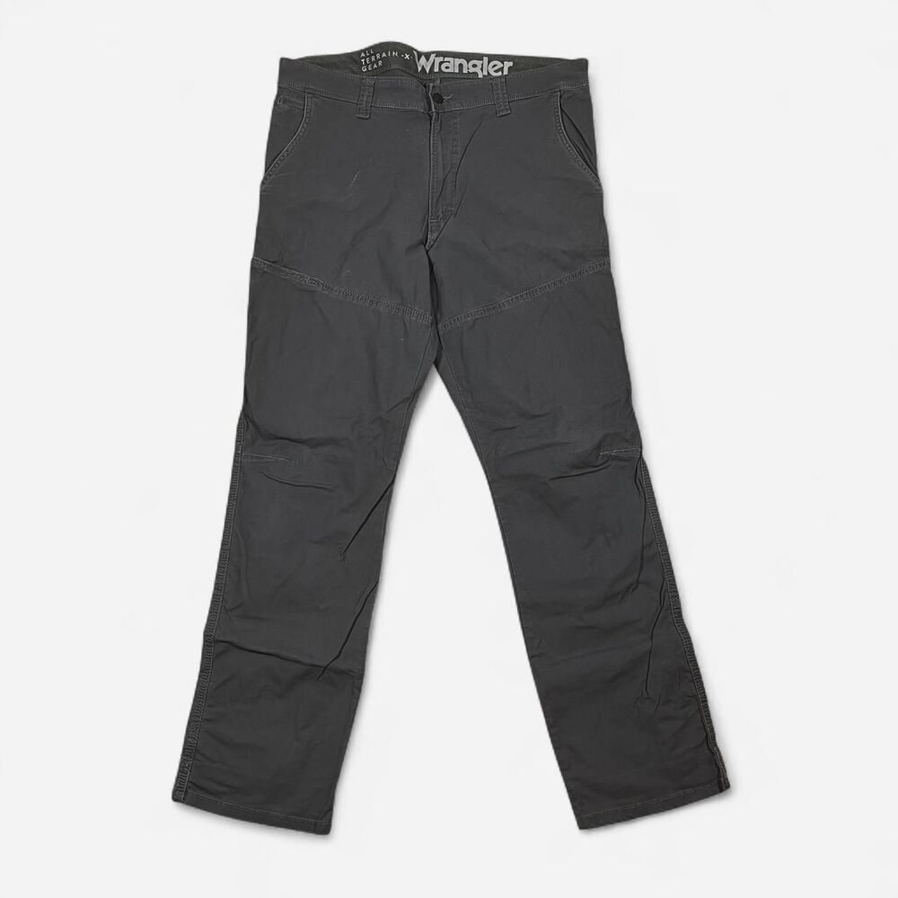 Wrangler Men's Black and Grey Trousers